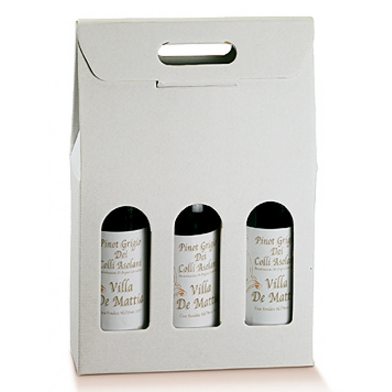 Cajas con Ventana para Botellas - Blanco