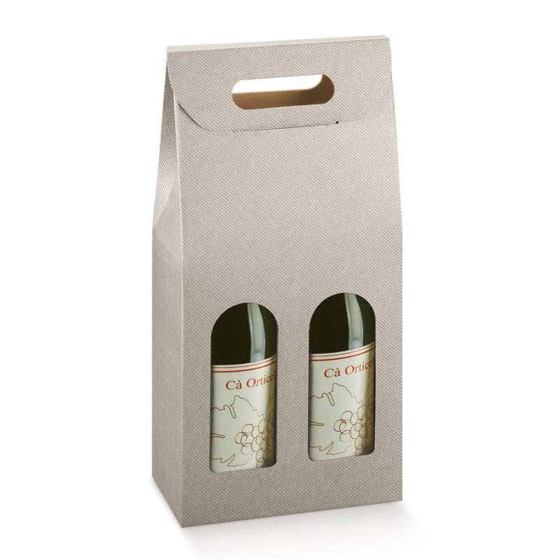 Cajas para Botellas - Plata - "Línea Tórtola"