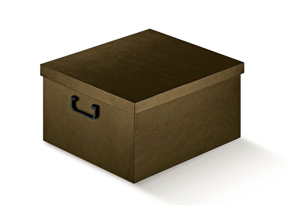 Caja Almacenaje - Marrón - "Piel"