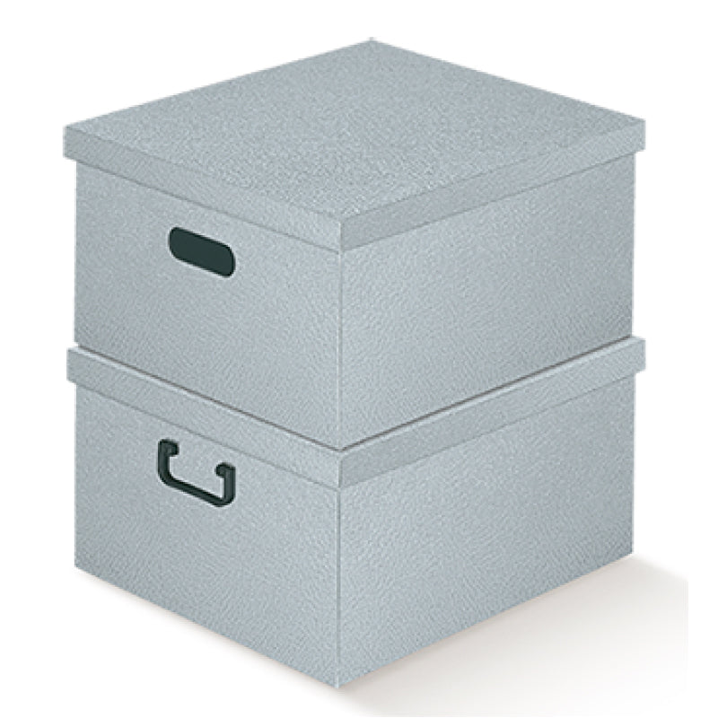 Caja Almacenamiento - Gris - "Piel"