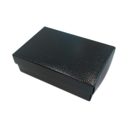 Caixas com Tampa e Fundo - Preto - "Pele"