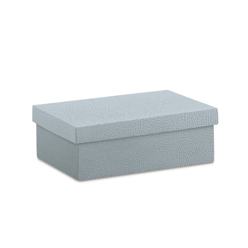 Cajas con Tapa y Fondo - Gris - "Piel"