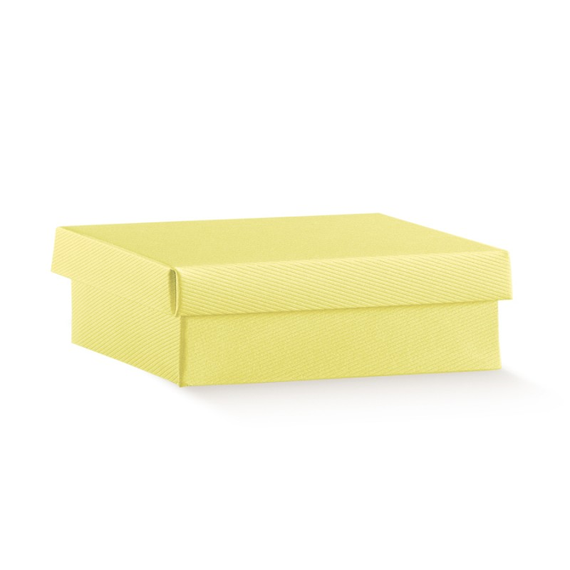 Cajas con tapa y base - Amarillo - "Scia"