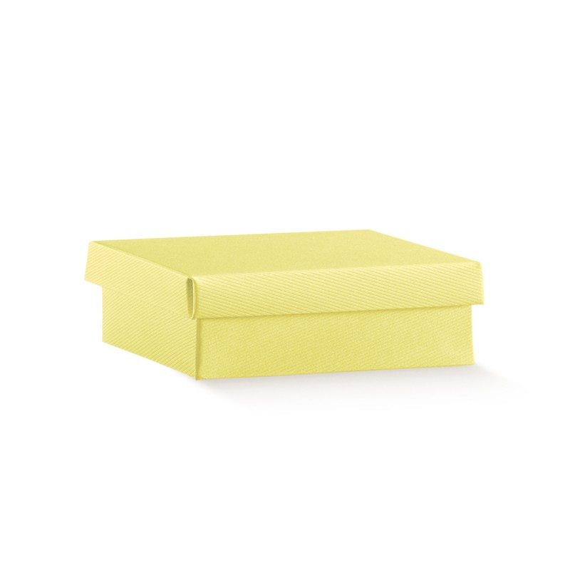 Cajas con tapa y base - Amarillo - "Scia"