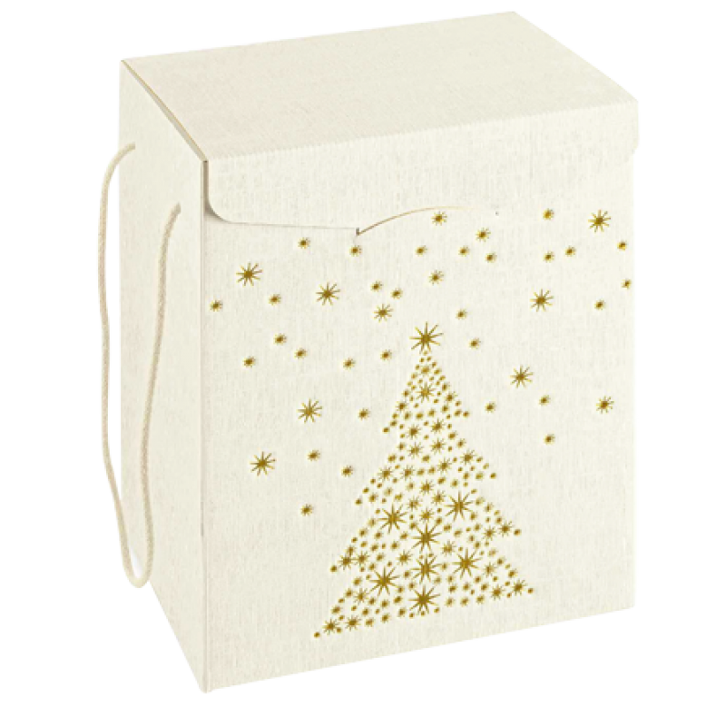 Cajas Secreto con Cordón - Blanco y Oro - "Flecha"