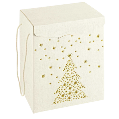 Cajas Secreto con Cordón - Blanco y Oro - "Flecha"