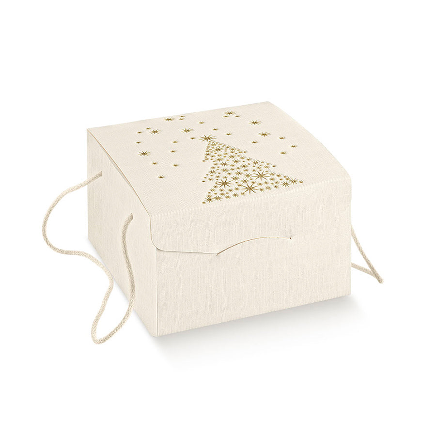 Cajas Secreto con Cordón - Blanco y Oro - "Flecha"