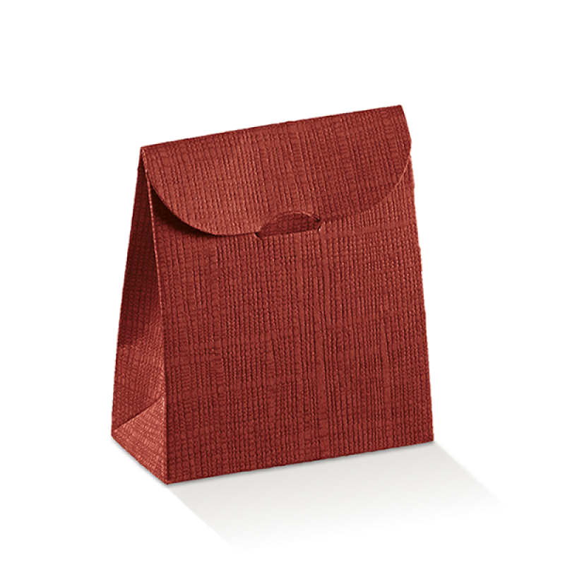 Cajas con Solapa - Burdeos - "Piel"