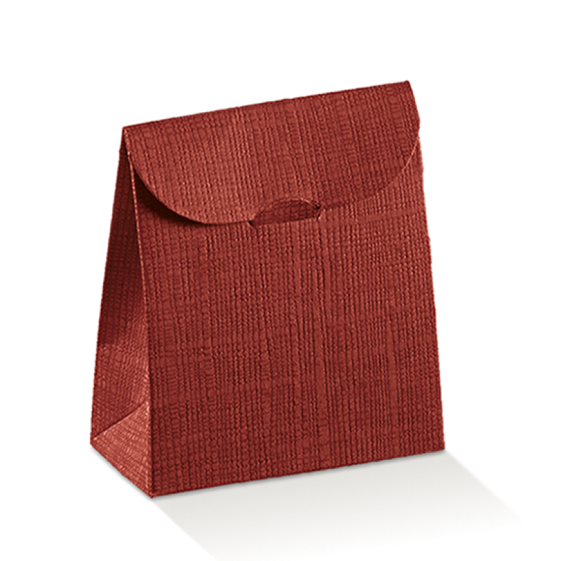 Cajas con Solapa - Burdeos - "Piel"