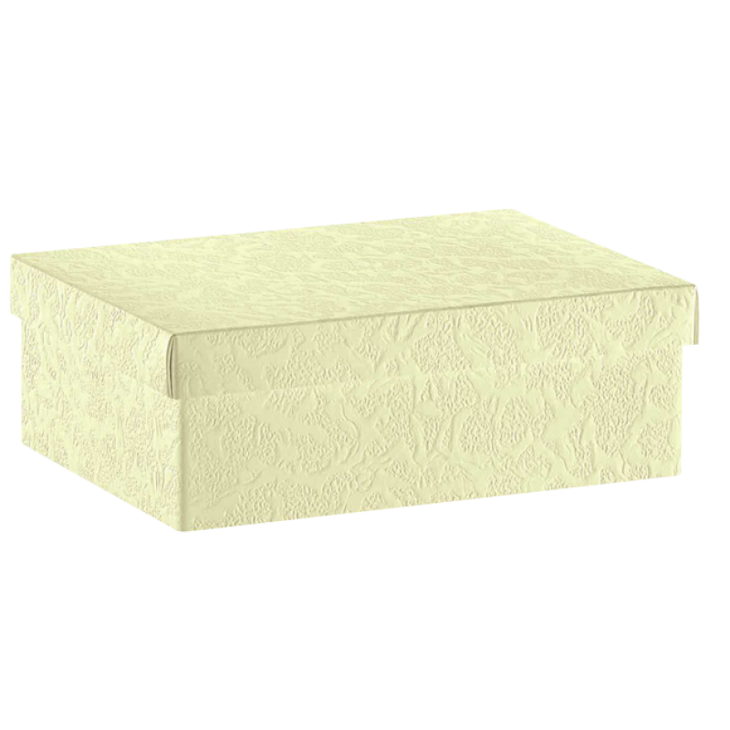 Caja con Tapa y Fondo - Blanco - "Sorgente"