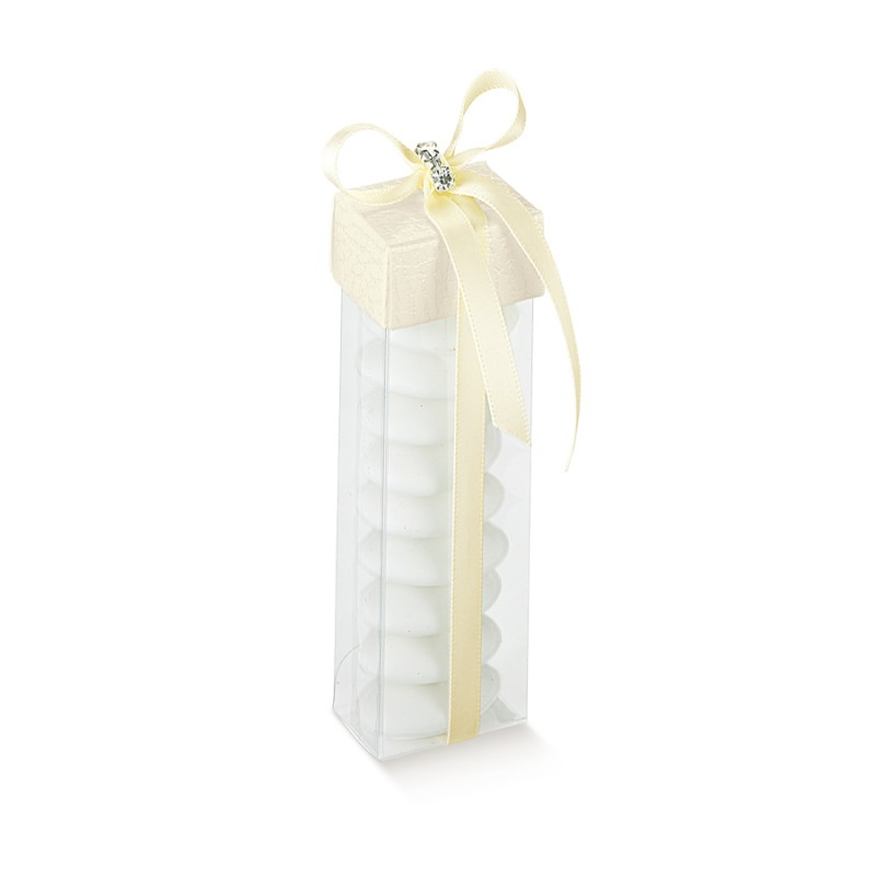 Caixas em PVC com Tampa - Transparente e Branco - "Pele"