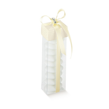 PVC Boxes with Lid - Clear and White - "Skin"