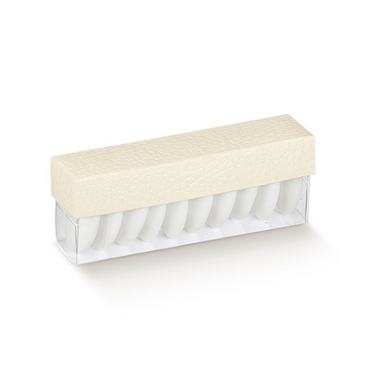PVC Boxes with Lid - Clear and White - "Skin"