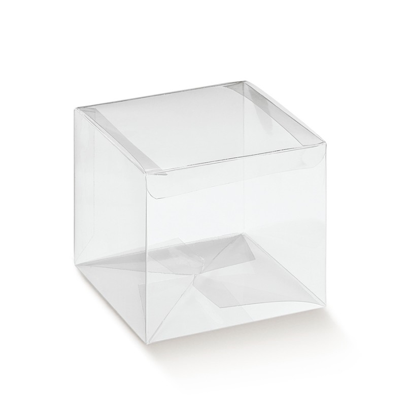 Cajas automáticas de PVC con tapa - Transparentes