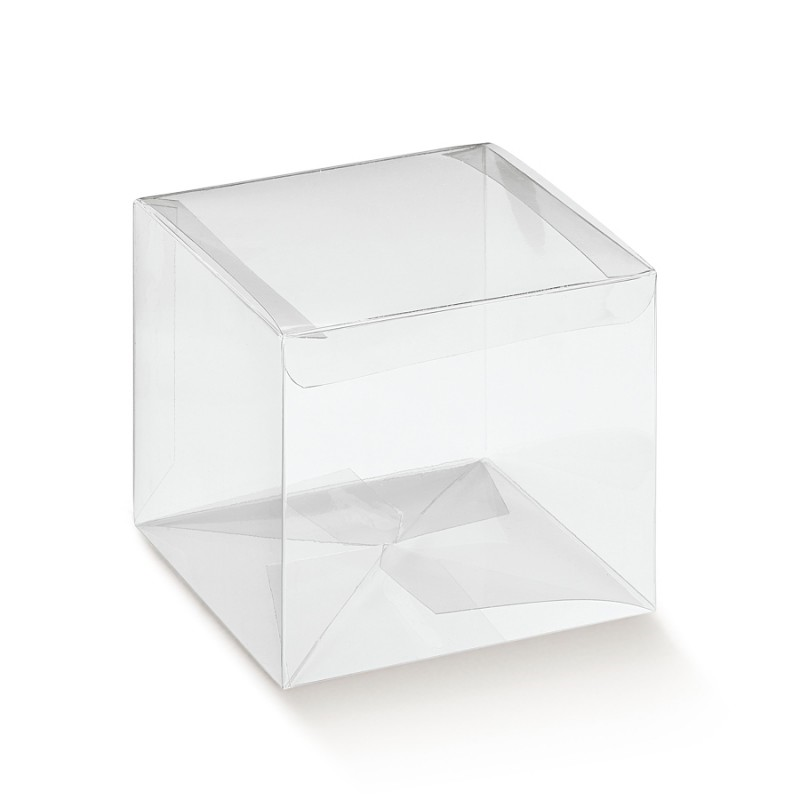 Cajas automáticas de PVC con tapa - Transparentes