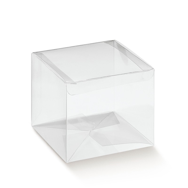 Cajas automáticas de PVC con tapa - Transparentes