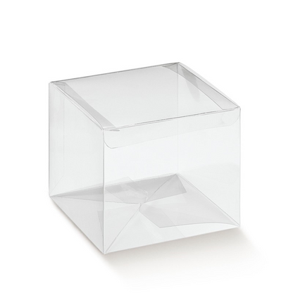 Cajas automáticas de PVC con tapa - Transparentes
