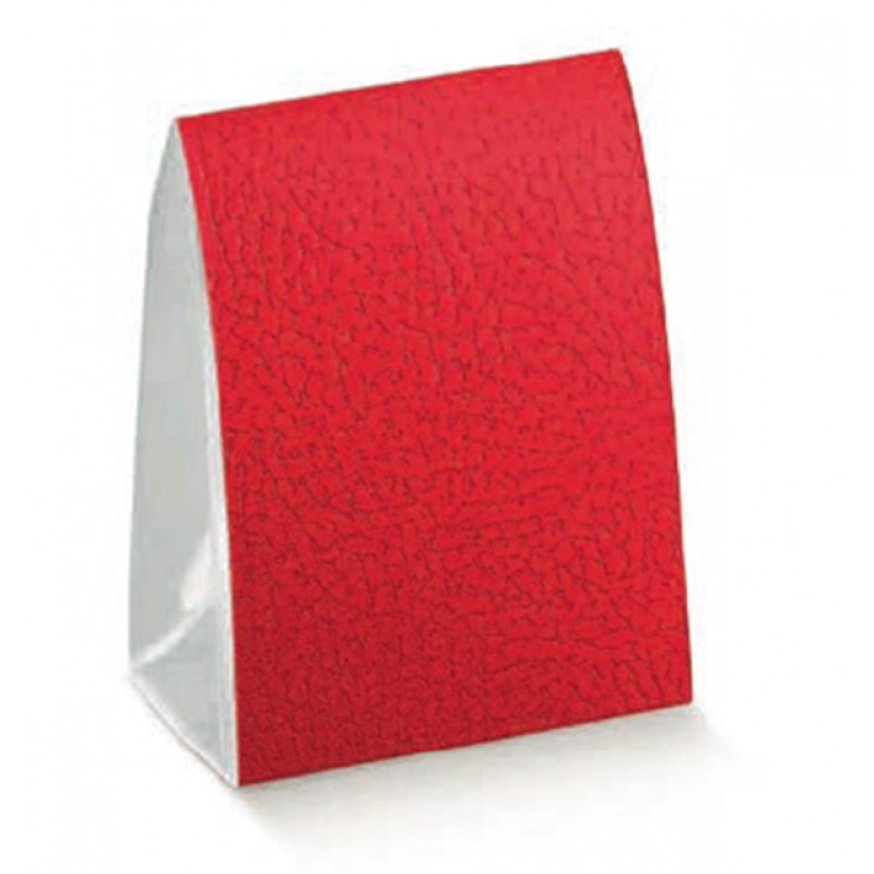 Caixas em PVC com Pala e Manga - Transparente e Vermelho
