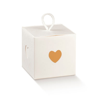 Cajas con Cordón - Blanco - "Corazón"