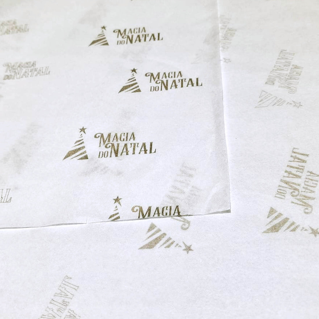 Papel de Seda 17g - Ouro -  Magia de Natal