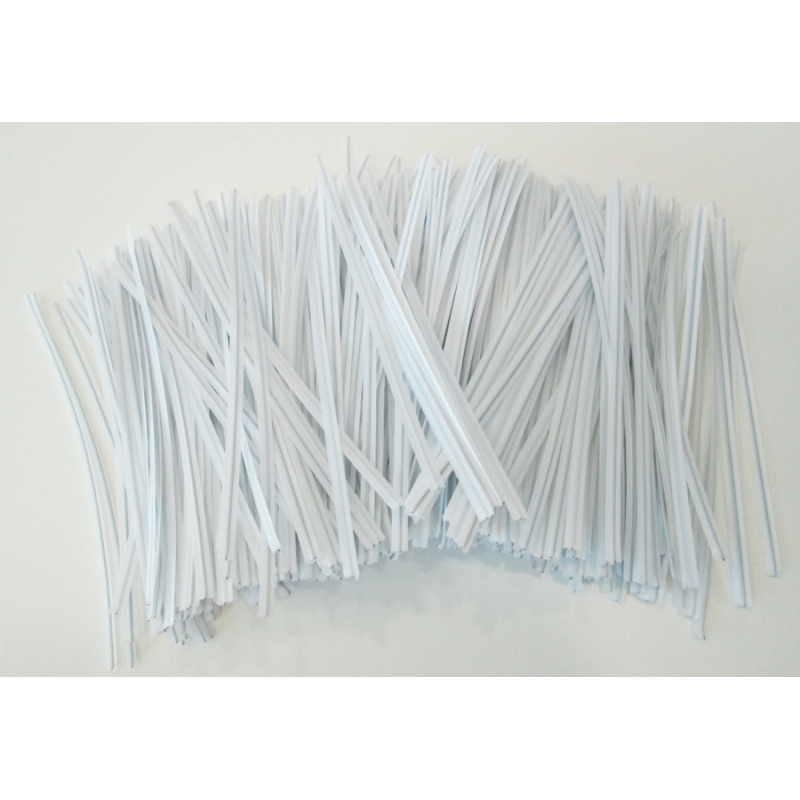 Atilhos de Plástico com Arame - Branco
