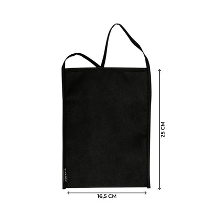 Non-woven cup holder with handle - Black