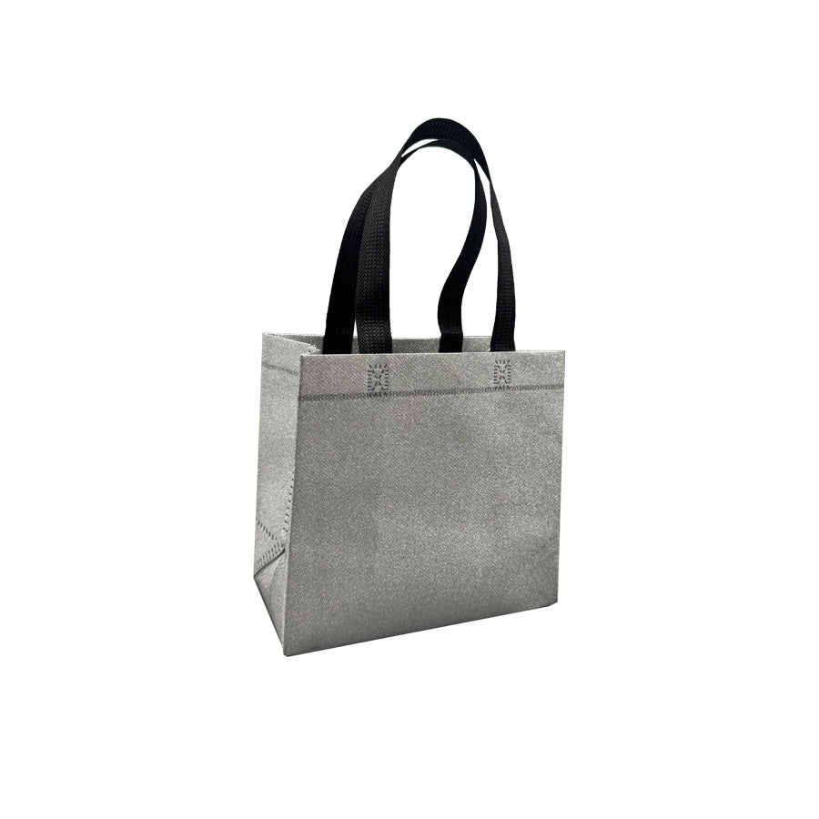Bolsas en TNT Laminado - Plata - "Glitter"