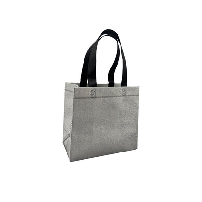 Bolsas en TNT Laminado - Plata - "Glitter"
