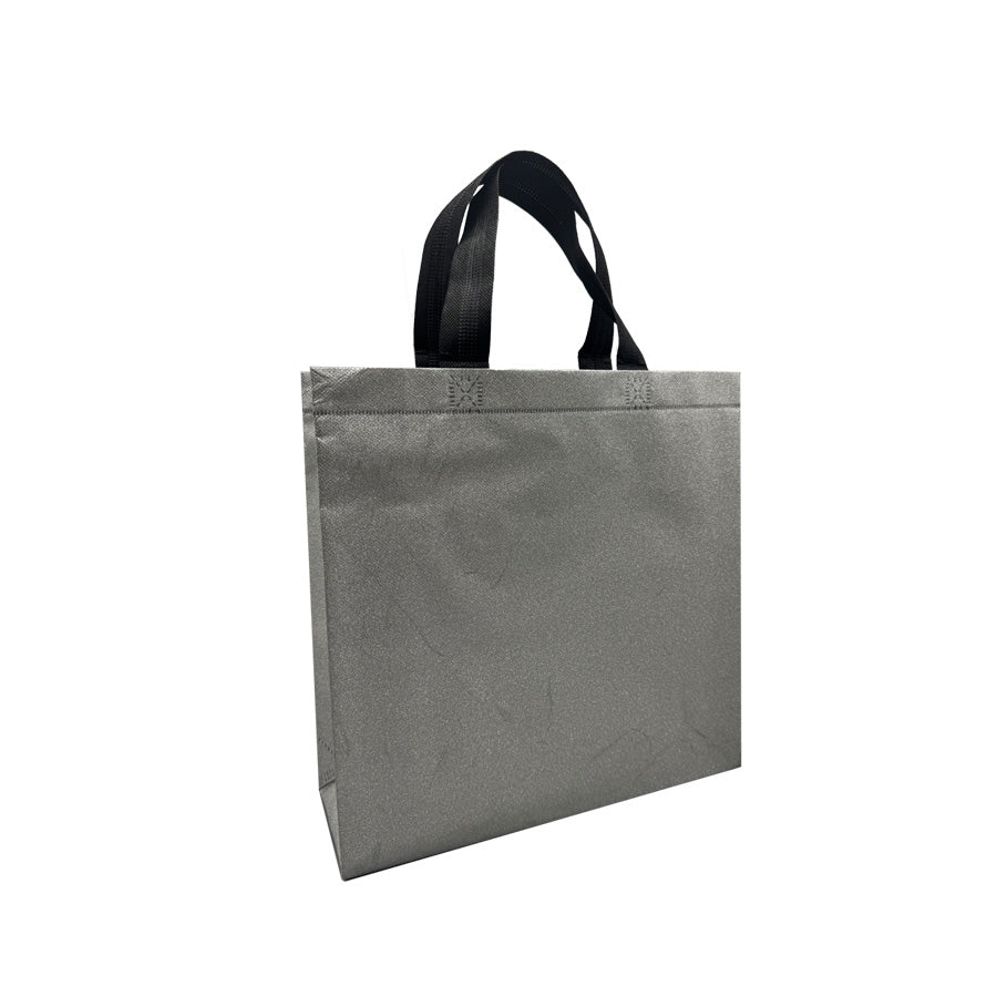 Bolsas en TNT Laminado - Plata - "Glitter"