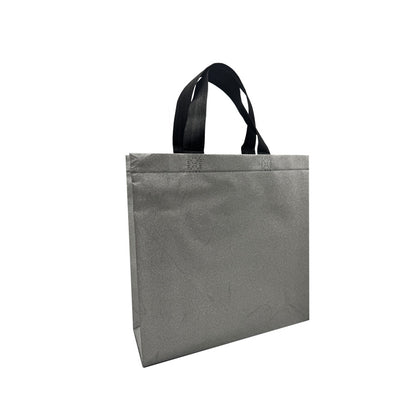 Bolsas en TNT Laminado - Plata - "Glitter"