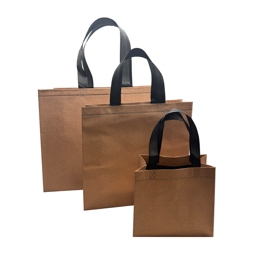 Bolsas de TNT laminado - Bronce - "Glitter"