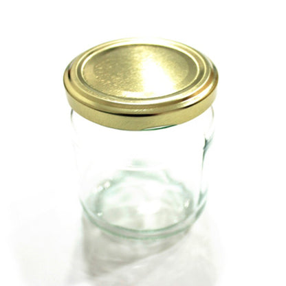 Frascos de Vidrio con Tapa Oro - Transparente