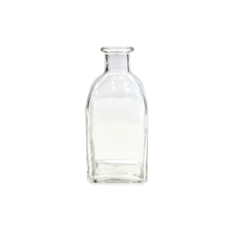Mini Square Glass Bottles - Clear