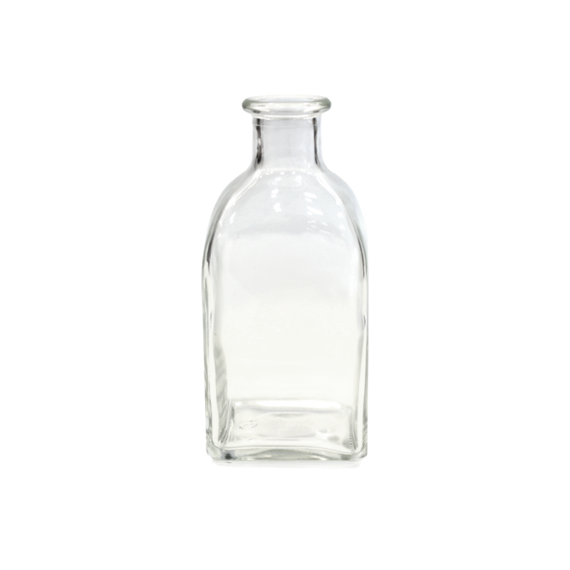 Mini Square Glass Bottles - Clear