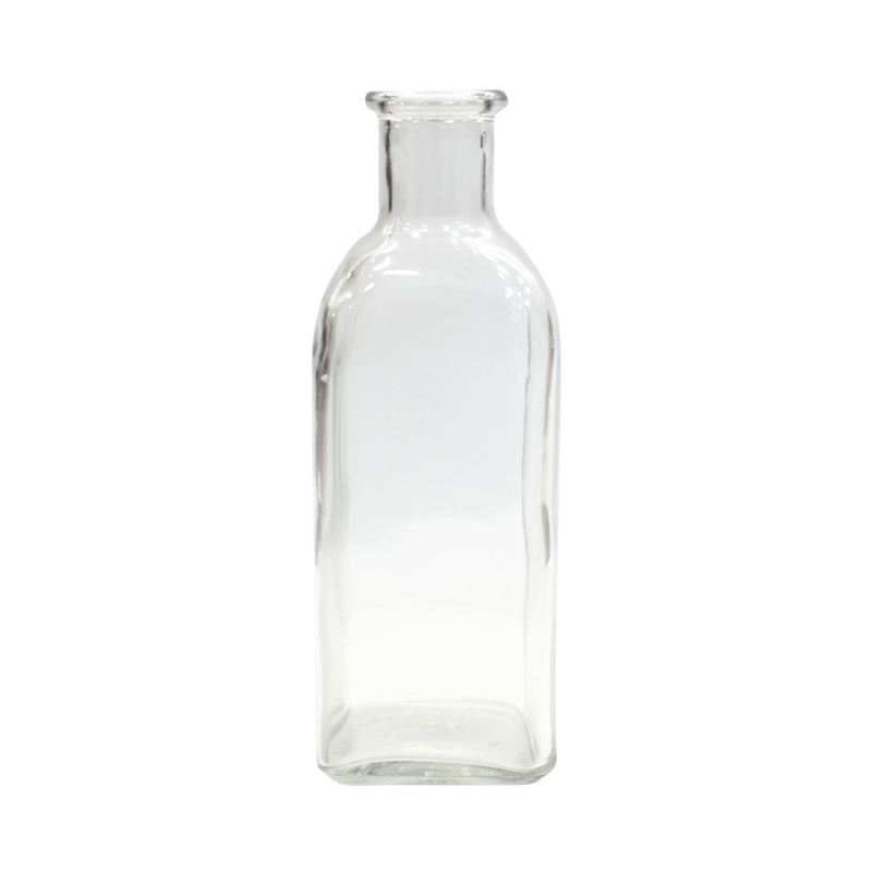 Mini Square Glass Bottles - Clear