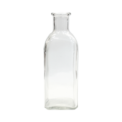 Mini Square Glass Bottles - Clear