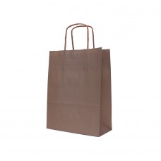 White Kraft Twist Handle Paper Bag Brown - Pack 25 unt