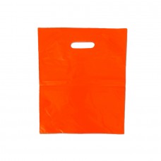 Die Cut PELD Plastic Bag Orange - 100 unt