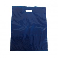 Die Cut PELD Plastic Bag Blue - Pack 100 unt