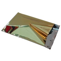 Envelope Metalizado c/pala adesiva Ouro - Pack 50 und