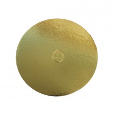 Prato Ala Redondo diametro 27cm Ouro/Preto - Pack 10 unidades