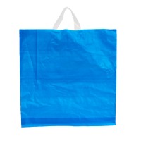 Saco Plástico Asa Flexível Azul - Pack 50 und