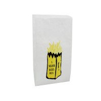 Saqueta Papel Branco para Batata Frita - Pack 10 kgs